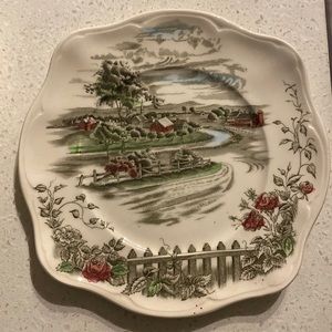 The Road Home by Johnson Brothers (1957-1974) Small Square Luncheon Plate